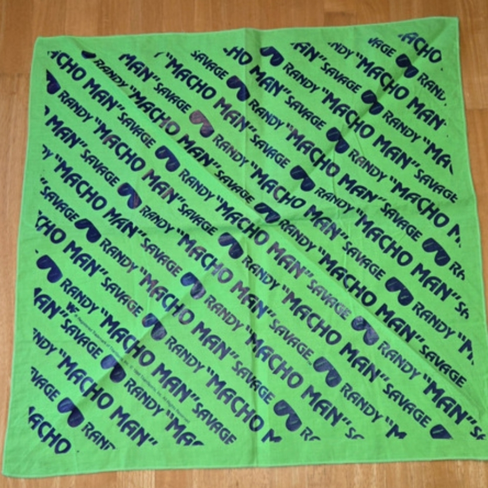 1991 WWF Macho Man Party Bandana By Titan Sports WWE